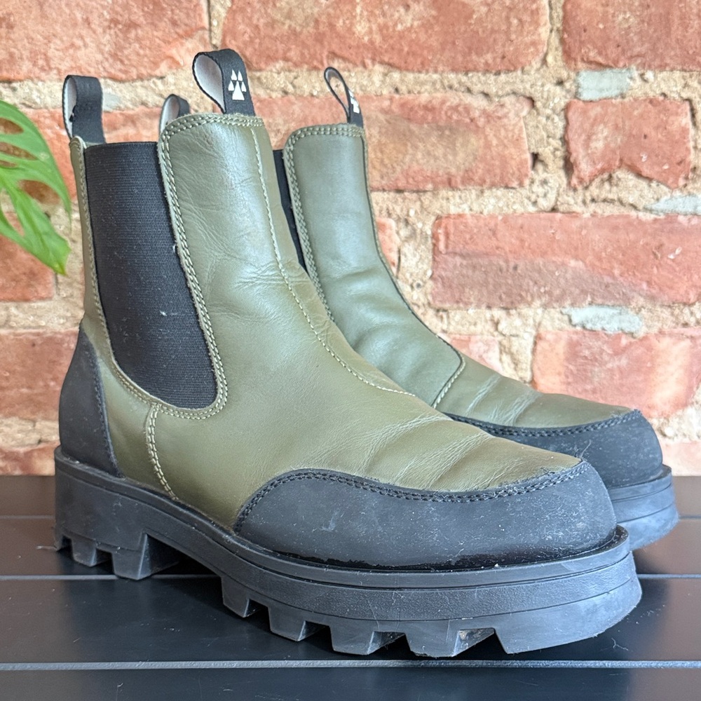 Cougar Shani Waterproof Lug Sole Green Boots